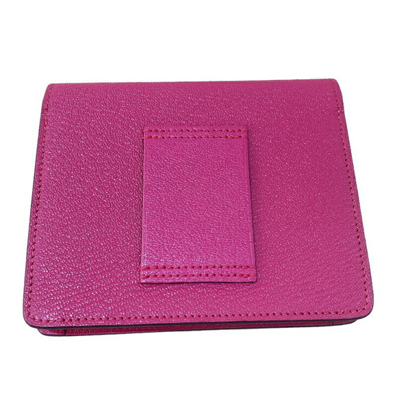 Hermes Ruri Slim Chevre Handbag Rose Pink Purple Silver - Picture 3 of 12